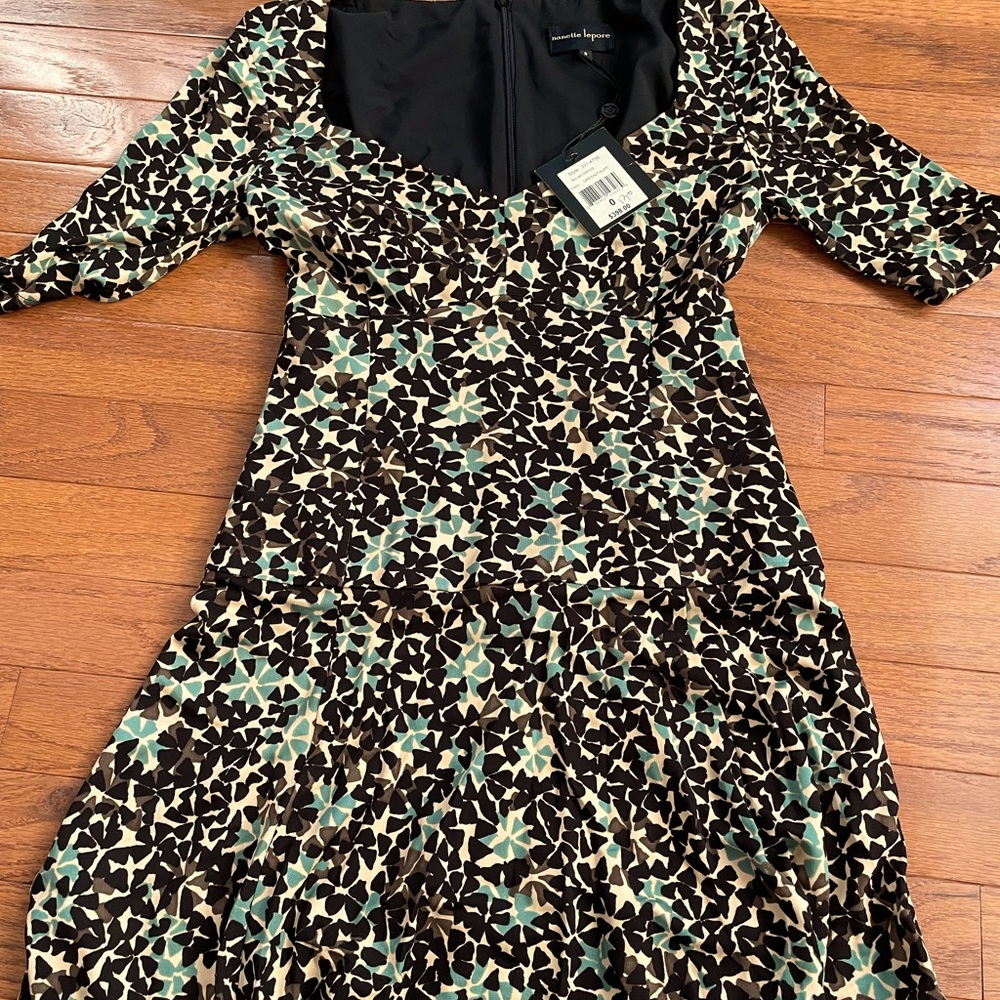 Nanette Lepore Iko Iko Green Taupe Dress